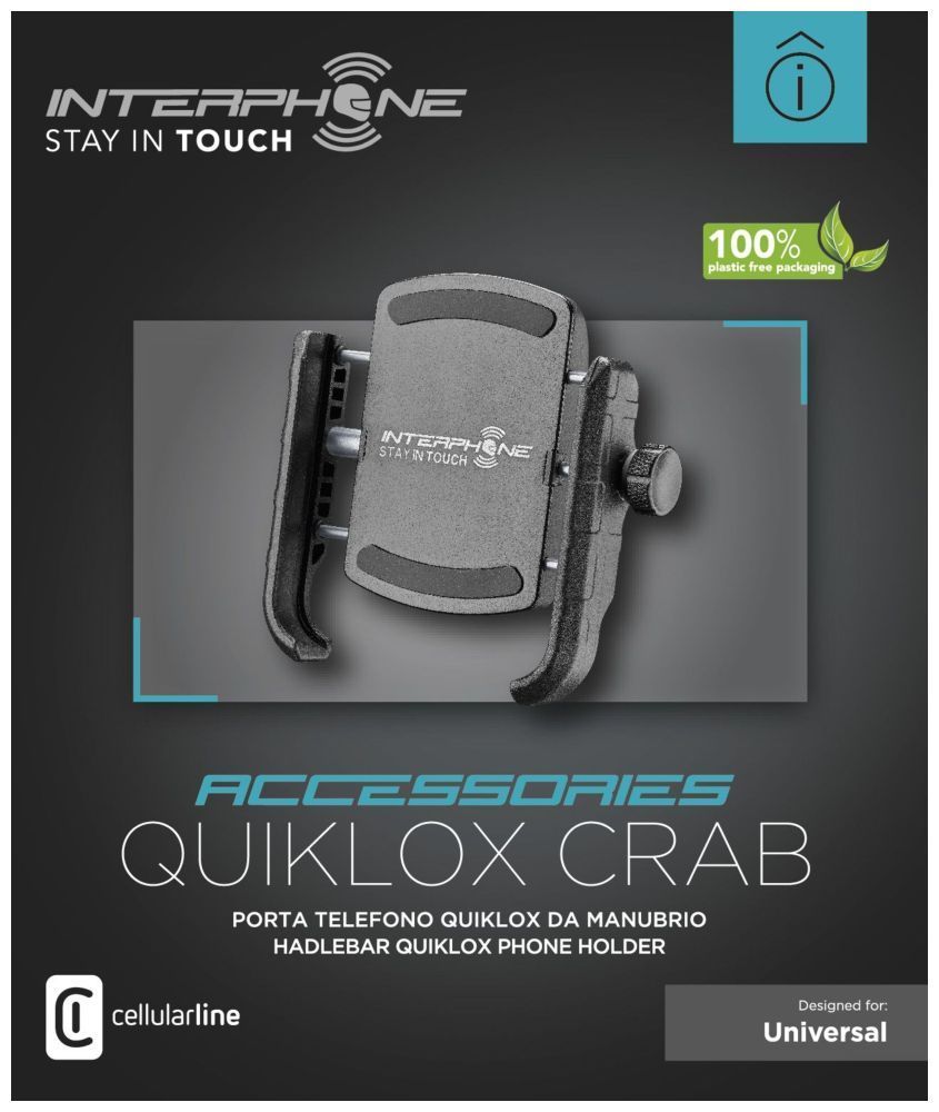 FIXED Universal Crab QUIKLOX Interphone Holder FIXED Universal Crab QUIKLOX Interphone Holder