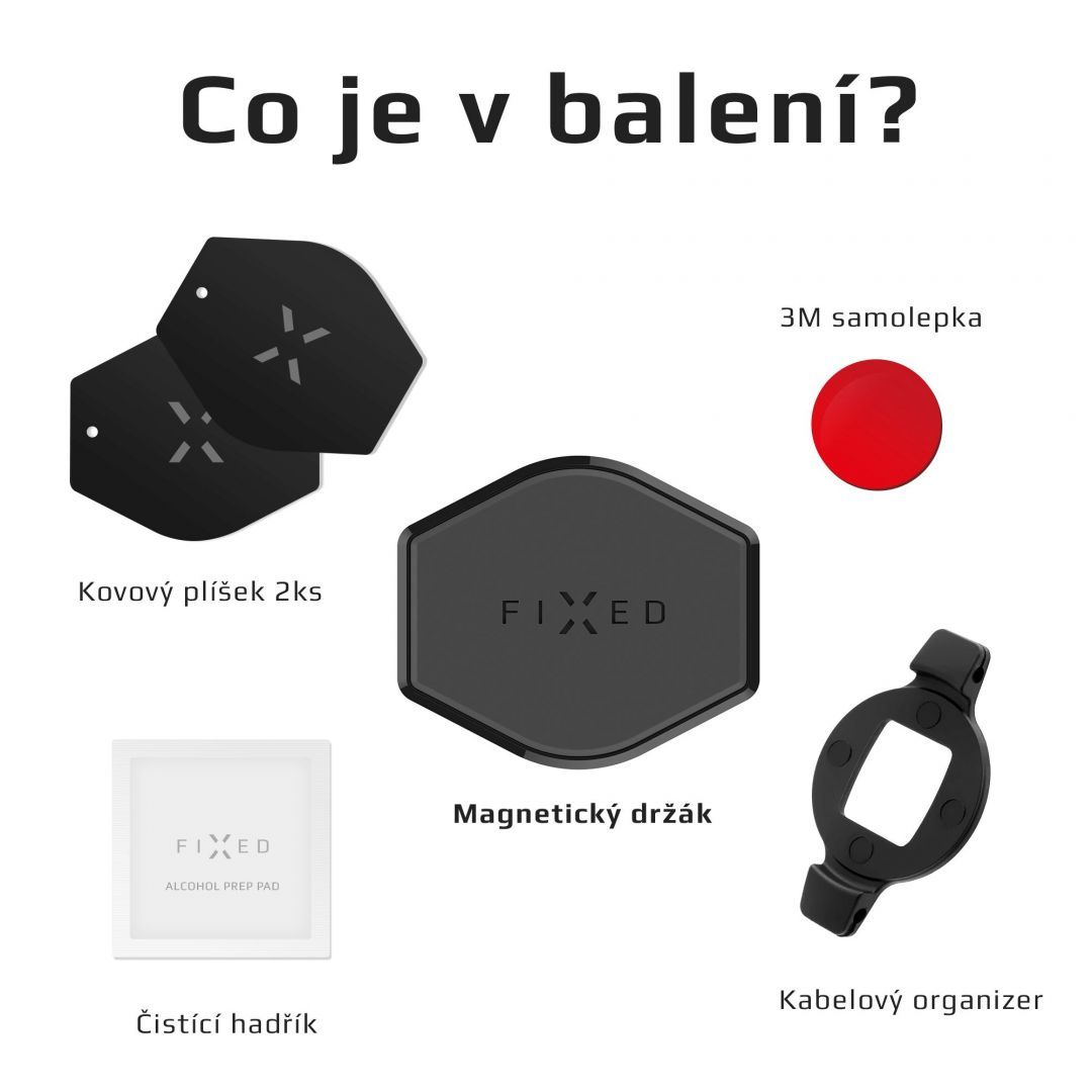 FIXED Magnetic holder Icon Dash on dashboard, Fekete FIXED Magnetic holder Icon Dash on dashboard, Fekete