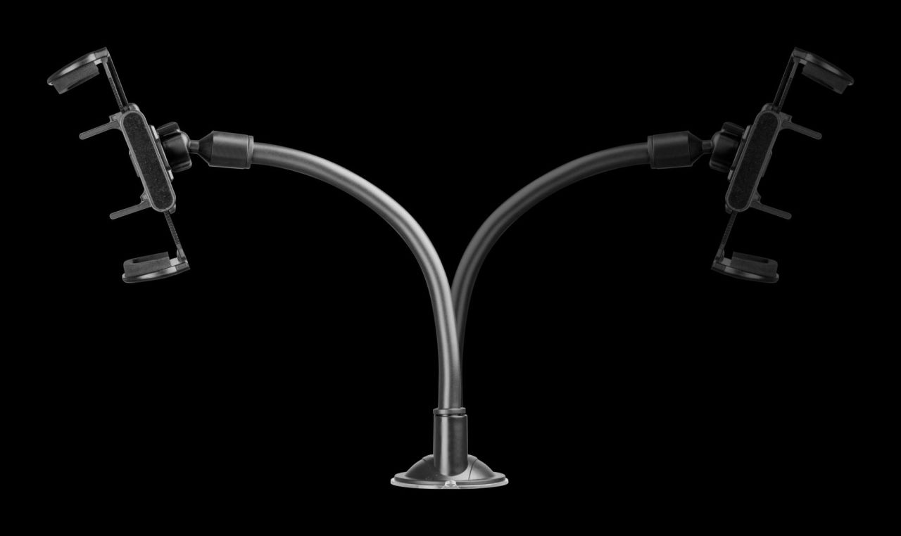 Cellularline Universal holder with suction cup Pilot Flexi for mobile phones, black Cellularline Universal holder with suction cup Pilot Flexi for mobile phones, black