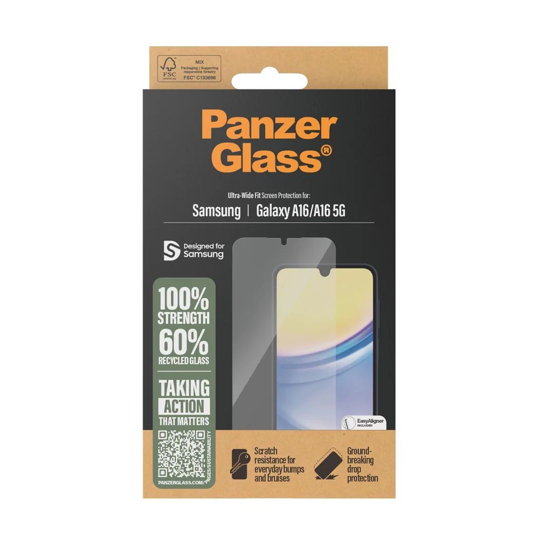 PanzerGlass Screen Protector for Samsung Galaxy A16 UWF PanzerGlass Screen Protector for Samsung Galaxy A16 UWF