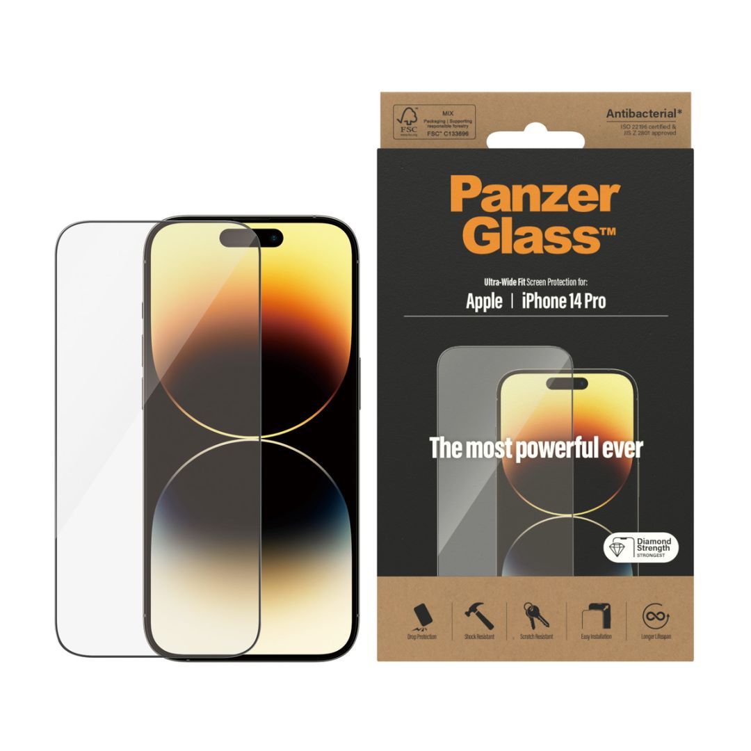 PanzerGlass Screen Protector for iPhone 14 Pro UWF PanzerGlass Screen Protector for iPhone 14 Pro UWF