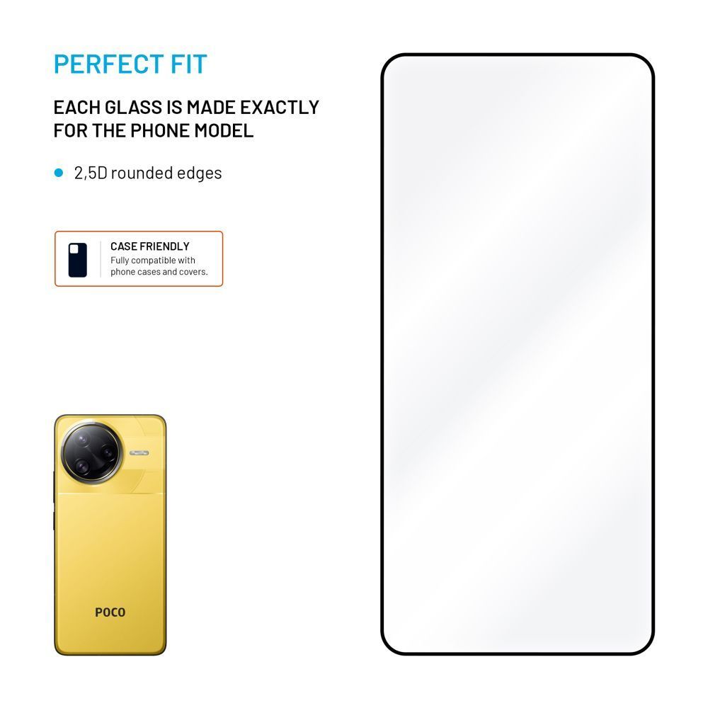 FIXED Teljes képernyős 2,5D-s edzett üvegfólia POCO F7 Ultra, black telefonhoz FIXED Teljes képernyős 2,5D-s edzett üvegfólia POCO F7 Ultra, black telefonhoz