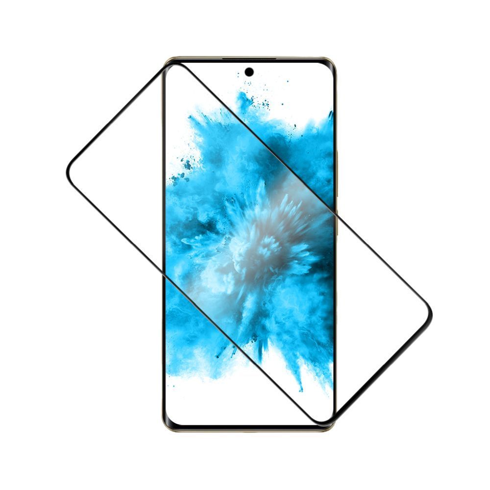 FIXED teljes képernyőt védő 2,5D üvegfőlia Realme 12, fekete FIXED teljes képernyőt védő 2,5D üvegfőlia Realme 12, fekete