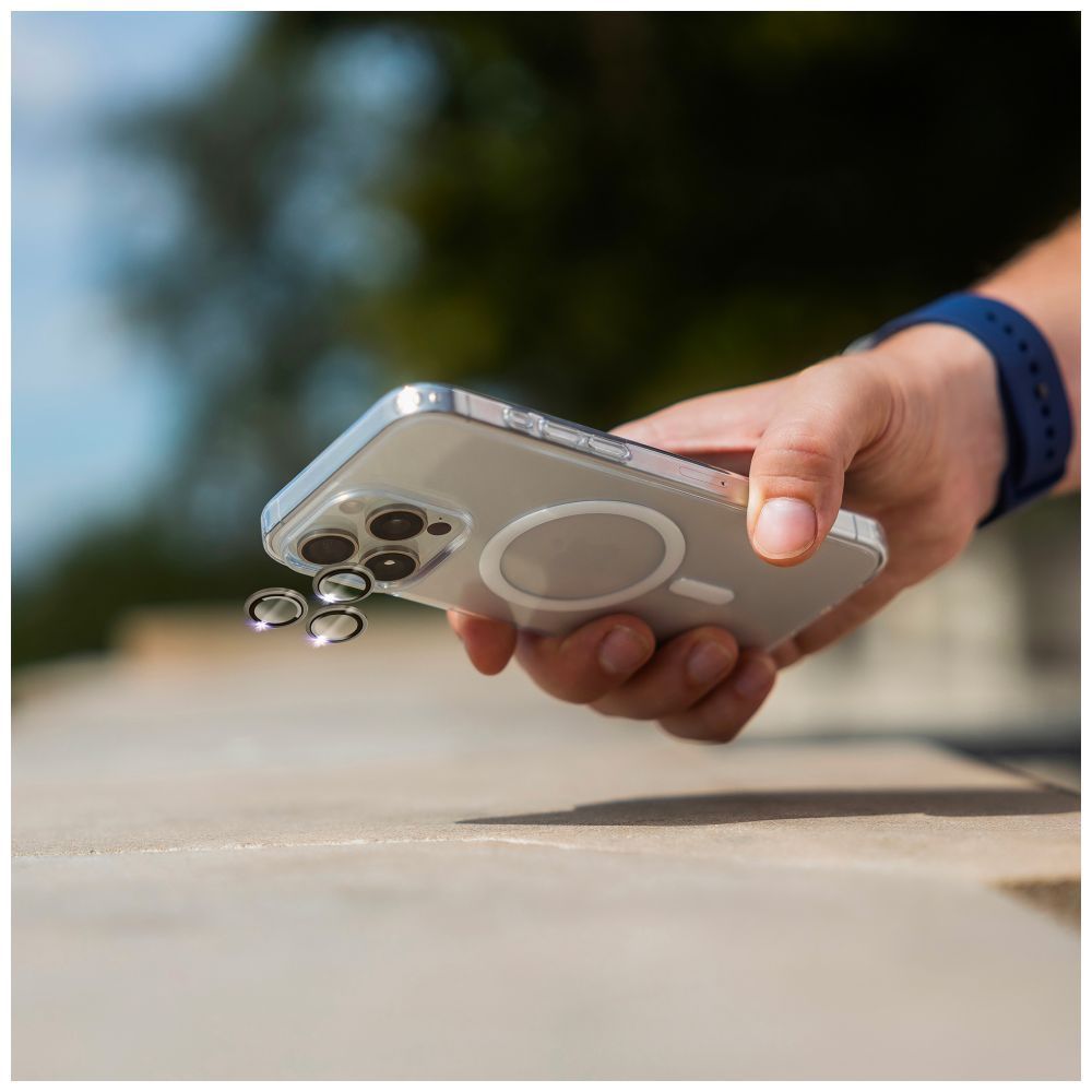 FIXED Zafír kamera lencsevédő Apple iPhone 15 Pro/15 Pro Max készülékhez, fekete FIXED Zafír kamera lencsevédő Apple iPhone 15 Pro/15 Pro Max készülékhez, fekete