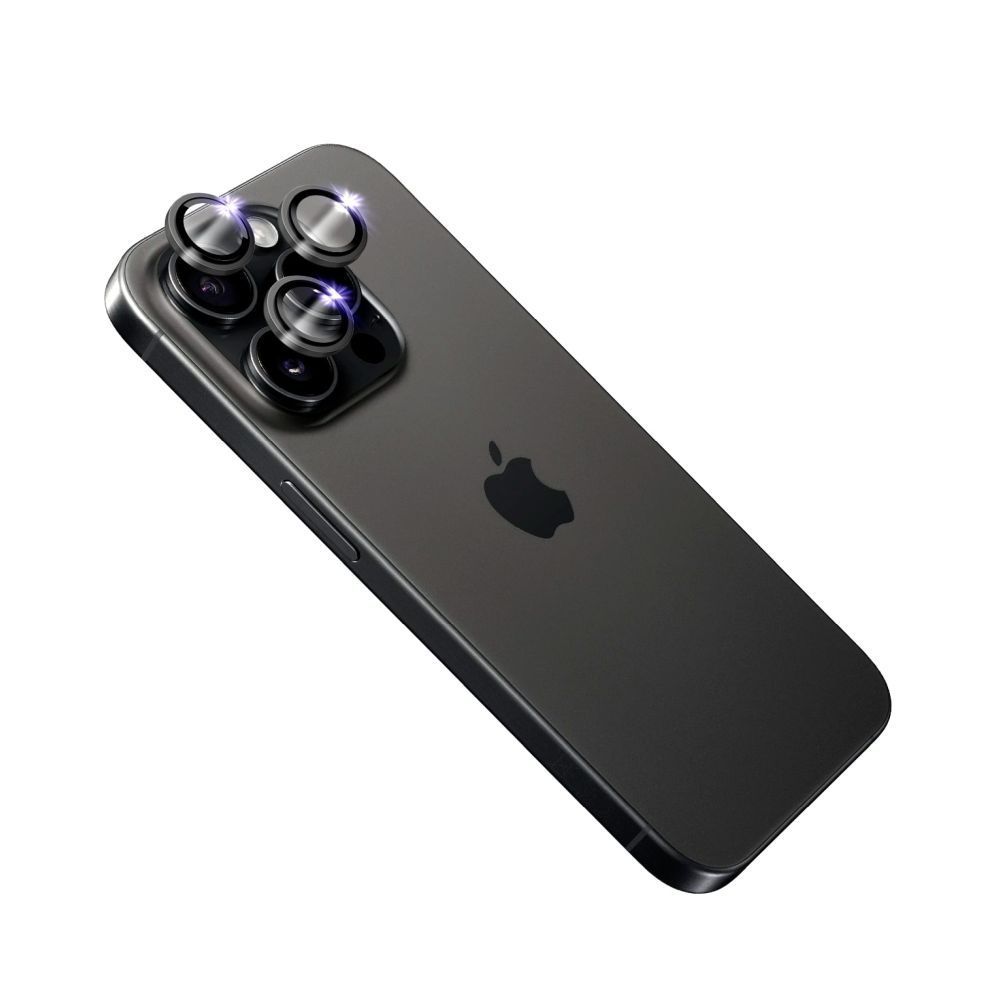 FIXED Zafír kamera lencsevédő Apple iPhone 15 Pro/15 Pro Max készülékhez, fekete FIXED Zafír kamera lencsevédő Apple iPhone 15 Pro/15 Pro Max készülékhez, fekete