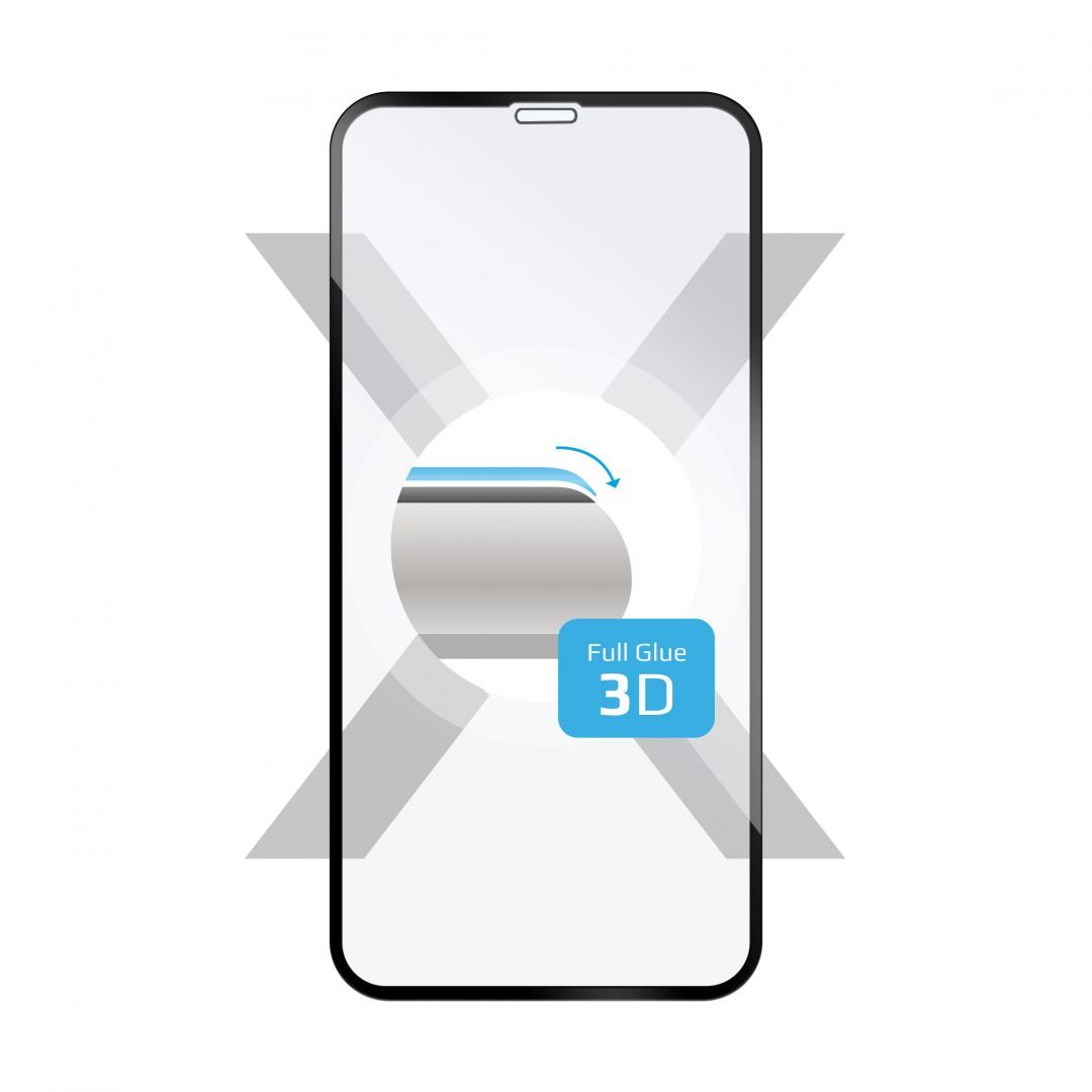 FIXED teljes kijelzős üvegfóliaApple iPhone XR/11 telefonokhoz, fekete FIXED teljes kijelzős üvegfóliaApple iPhone XR/11 telefonokhoz, fekete