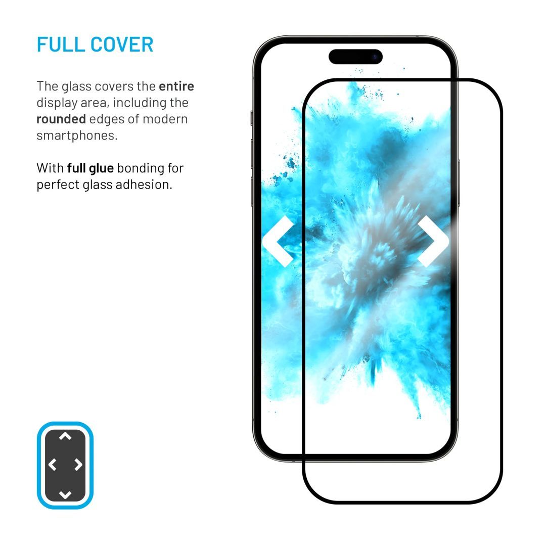 FIXED Üvegfólia Képernyővédő Full-Cover Apple iPhone 12 Pro Max, full screen bonding, Fekete