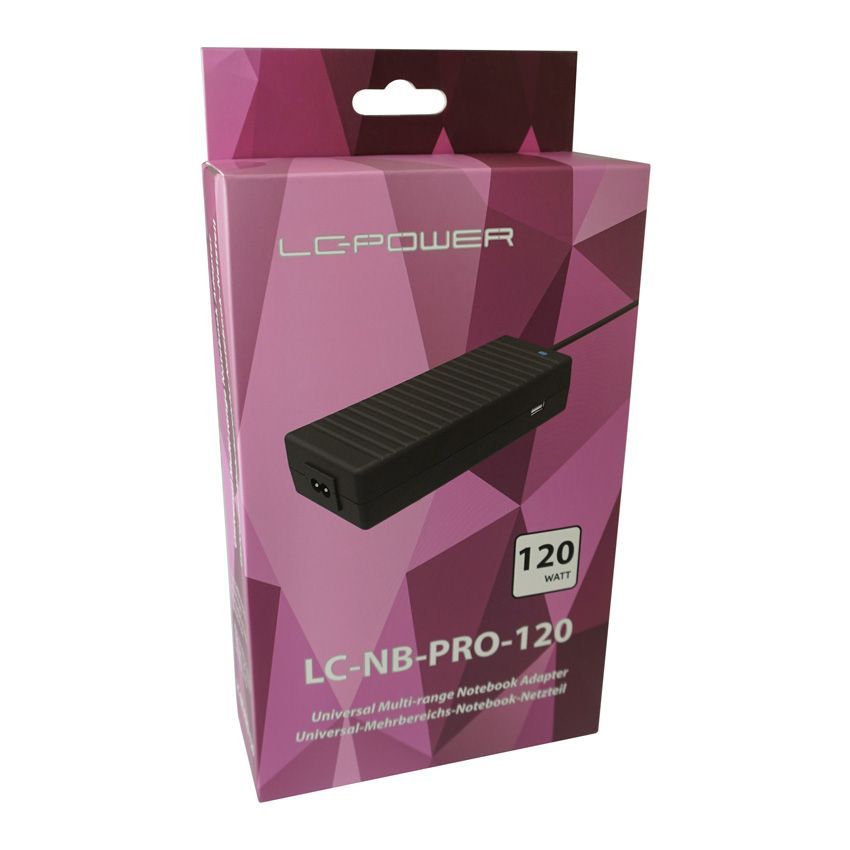 LC Power LC-NB-PRO-120 18,5-20V / 6,48A 120W univerzális hálózati notebook töltő