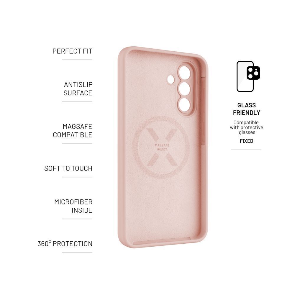 FIXED MagFlow hátlap Samsung Galaxy A36 5G készülékhez, rózsaszín FIXED MagFlow hátlap Samsung Galaxy A36 5G készülékhez, rózsaszín