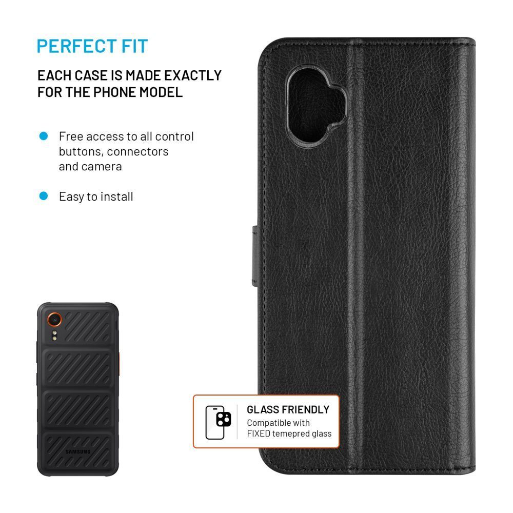 FIXED oldalra nyíló telefontok Samsung Galaxy Xcover 7 Pro, fekete