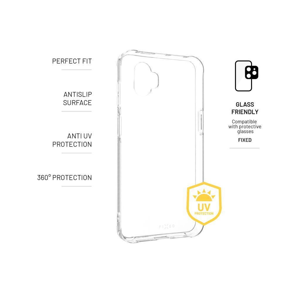 FIXED Slim AntiUV szilikon tok Samsung Galaxy Xcover 7 Pro, átlátszó
