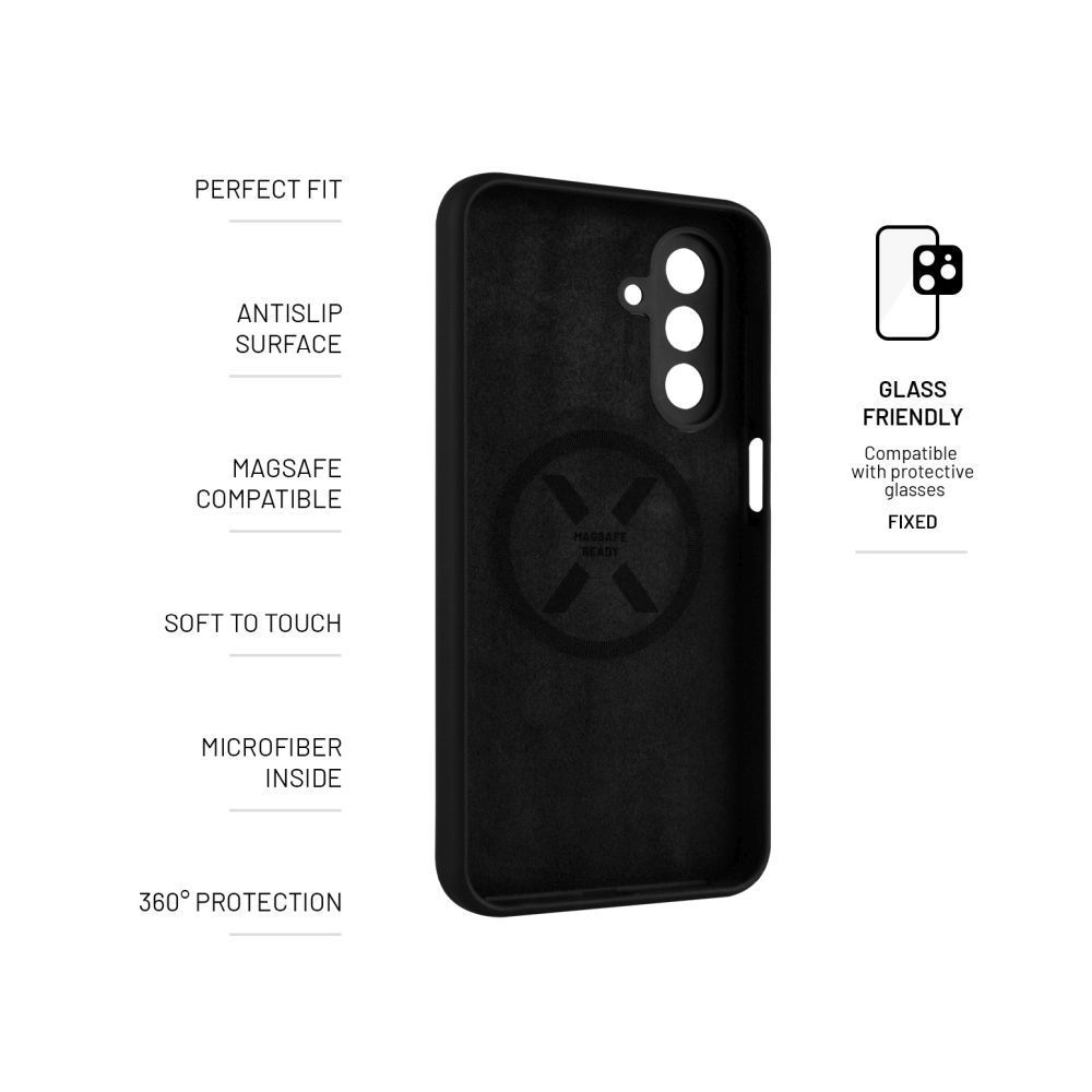 FIXED MagFlow telefontok Samsung Galaxy A26 5G-hez, fekete FIXED MagFlow telefontok Samsung Galaxy A26 5G-hez, fekete