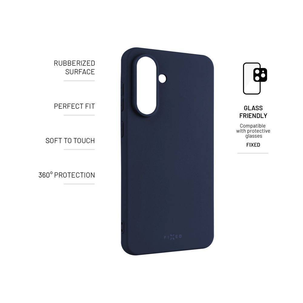 FIXED Story Gumírozott telefontok Samsung Galaxy A56 5G-hez, kék