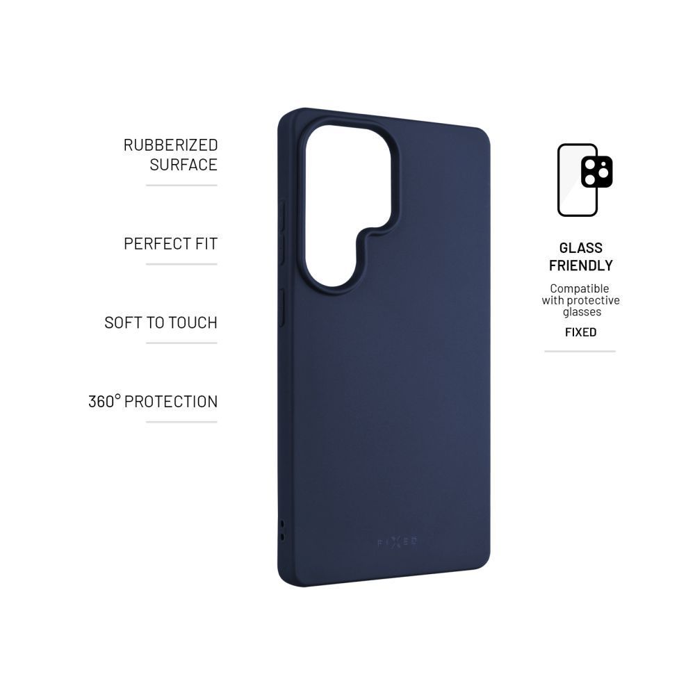 FIXED Gumírozott telefontok Story Samsung Galaxy S25 Ultra telefonhoz, kék