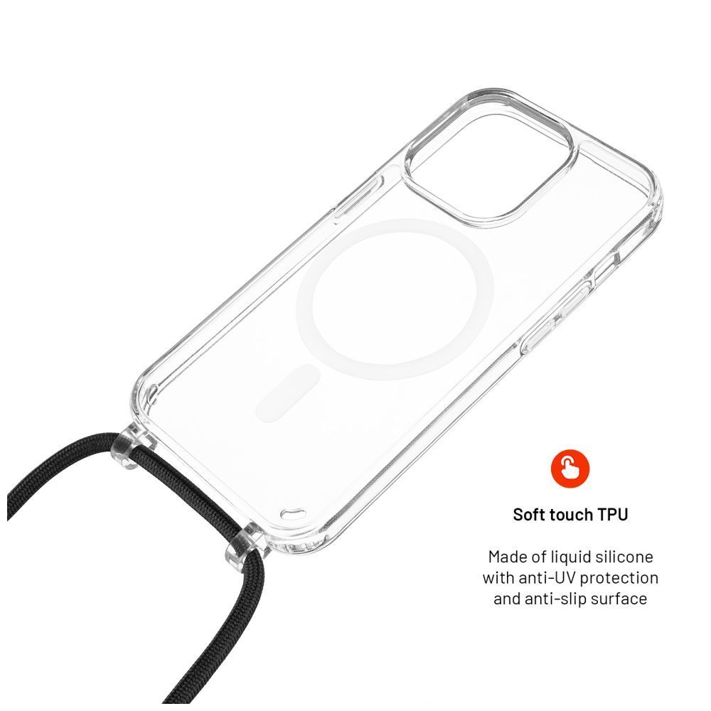 FIXED MagPure telefontok pro Apple iPhone 16e-hez, fekete FIXED MagPure telefontok pro Apple iPhone 16e-hez, fekete