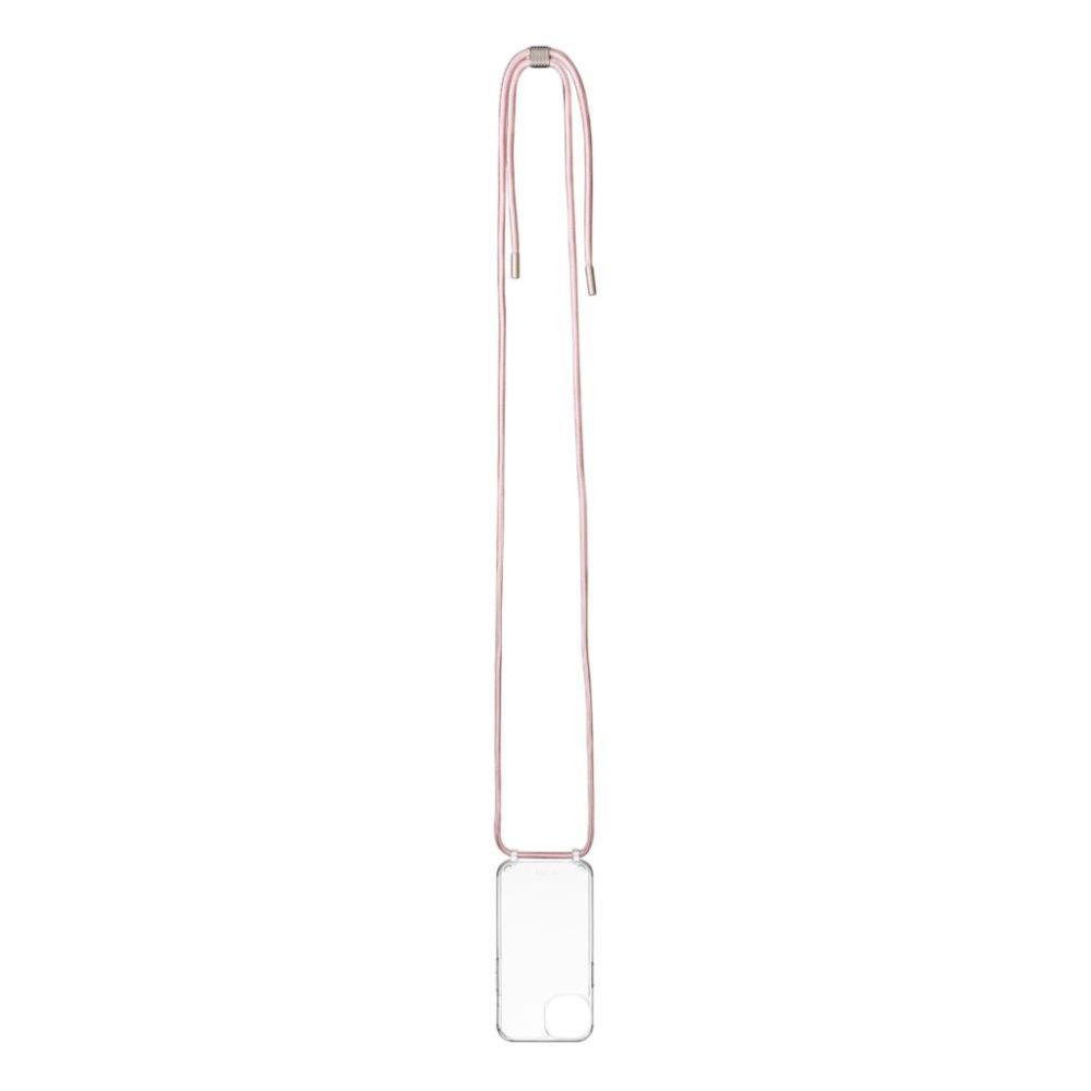 FIXED Pure Neck nyakba akasztahtó TPU gél tok Samsung Galaxy S25+ rózsaszín