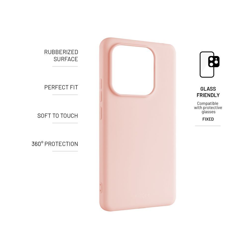 FIXED Gumírozott telefontok Story Xiaomi Redmi Note 14 5G telefonhoz, rózsaszín FIXED Gumírozott telefontok Story Xiaomi Redmi Note 14 5G telefonhoz, rózsaszín