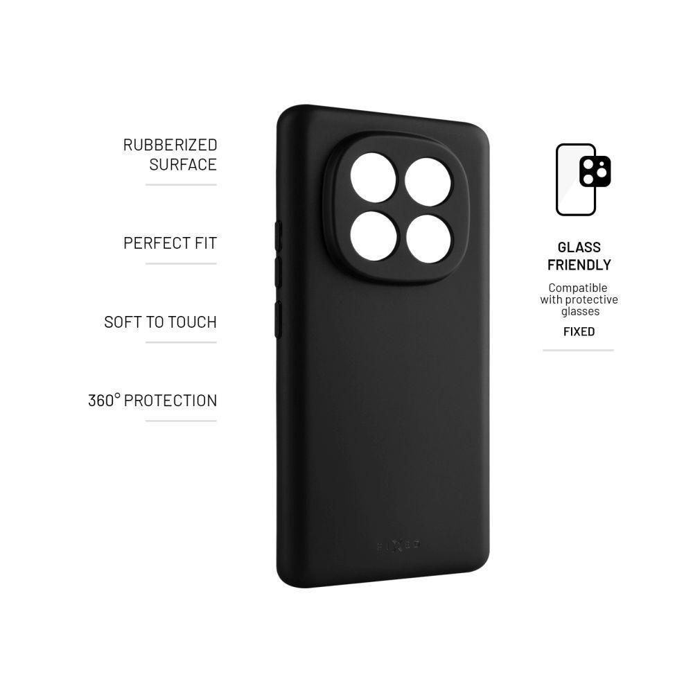 FIXED Gumírozott telefontok Story Xiaomi Redmi Note 14 Pro+ telefonhoz, fekete FIXED Gumírozott telefontok Story Xiaomi Redmi Note 14 Pro+ telefonhoz, fekete