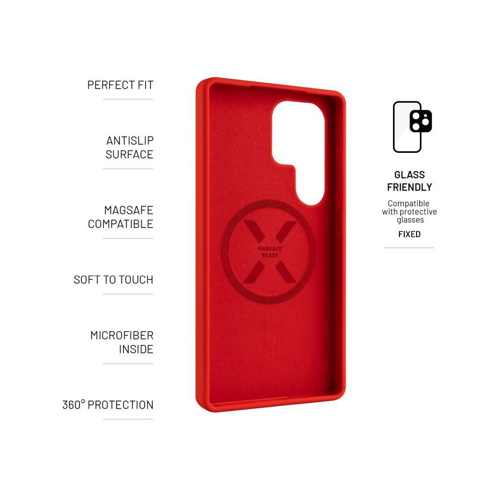 FIXED MagFlow tok Samsung Galaxy S25 Ultra-hoz, piros FIXED MagFlow tok Samsung Galaxy S25 Ultra-hoz, piros