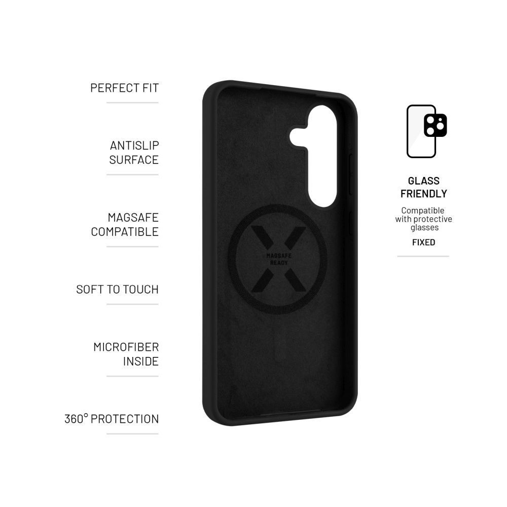 FIXED MagFlow tok Samsung Galaxy S25+-hoz, fekete FIXED MagFlow tok Samsung Galaxy S25+-hoz, fekete