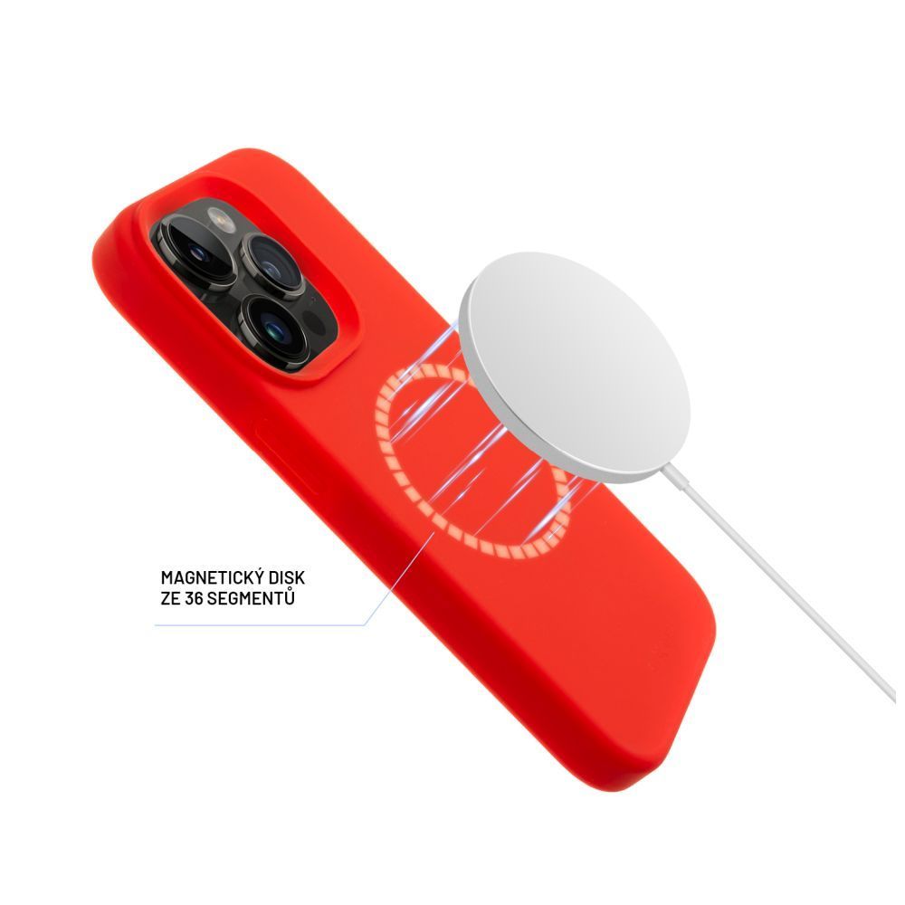 FIXED MagFlow tok Samsung Galaxy S25+-hoz, piros FIXED MagFlow tok Samsung Galaxy S25+-hoz, piros