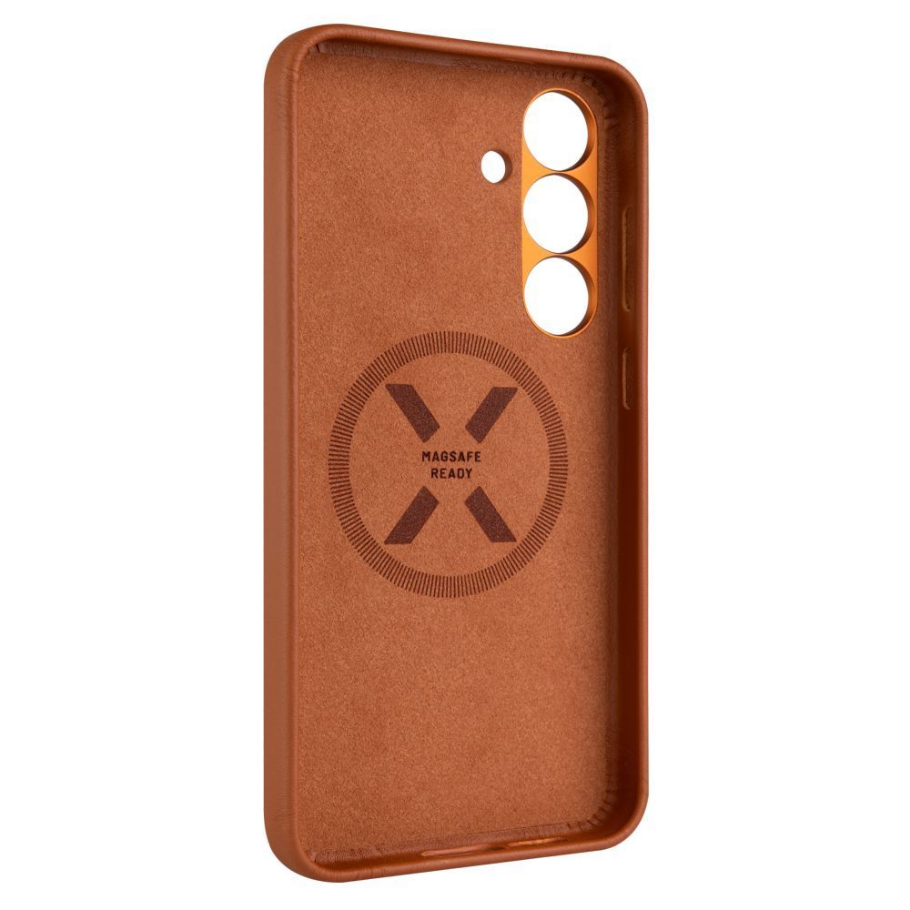 FIXED MagLeather telefontok Samsung Galaxy S25+-hoz, barna FIXED MagLeather telefontok Samsung Galaxy S25+-hoz, barna