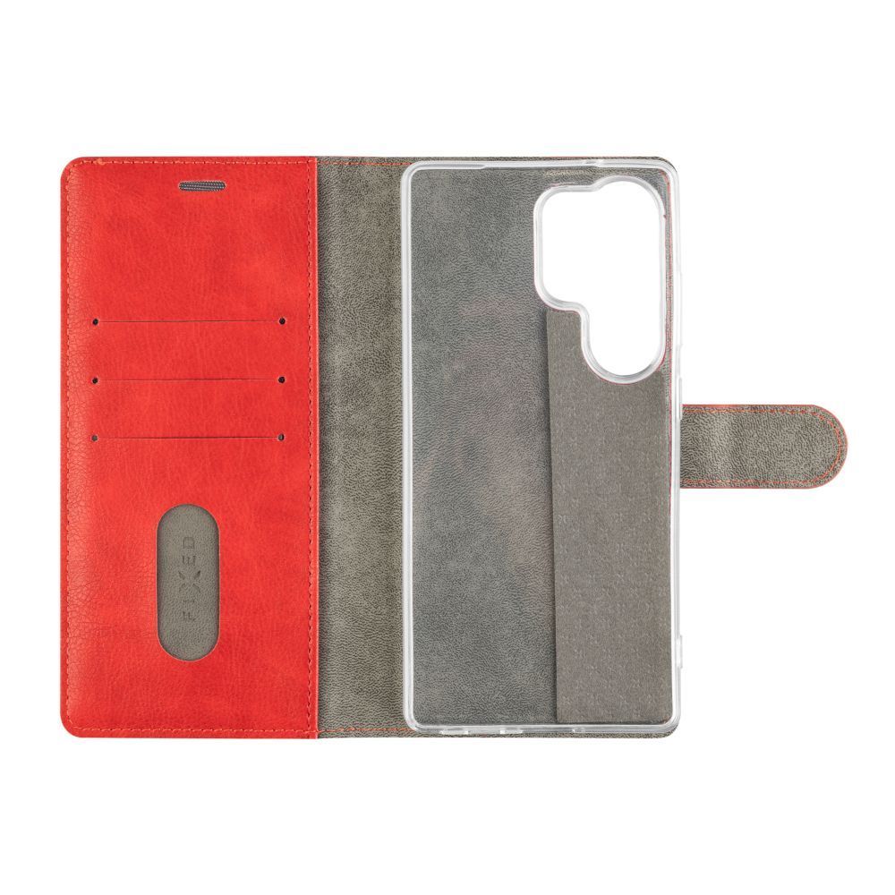 FIXED Opus oldalranyíló telefontok Samsung Galaxy S25 Ultra telefonhoz, piros FIXED Opus oldalranyíló telefontok Samsung Galaxy S25 Ultra telefonhoz, piros