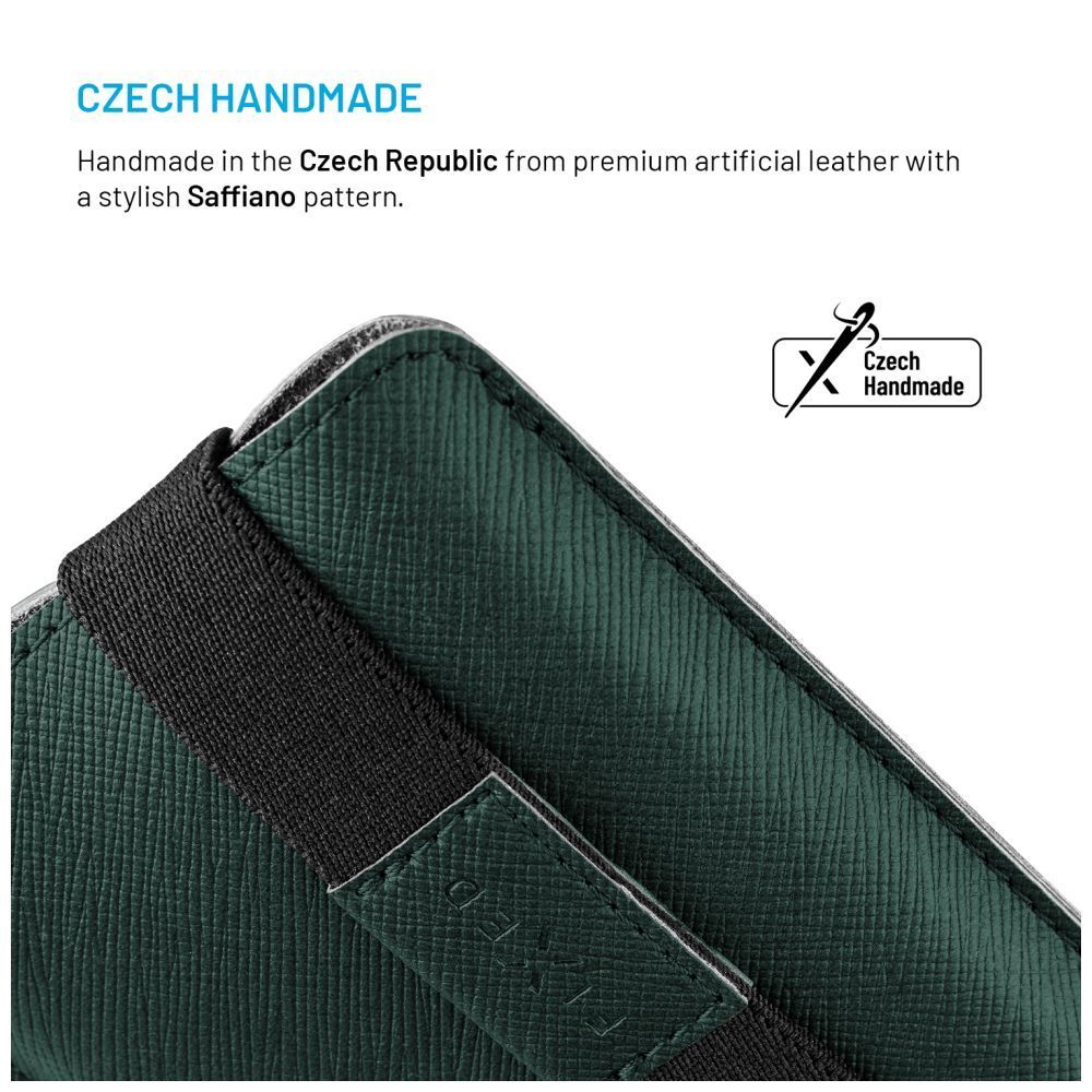 FIXED Lucca telefontok 6,6", sötétzöld