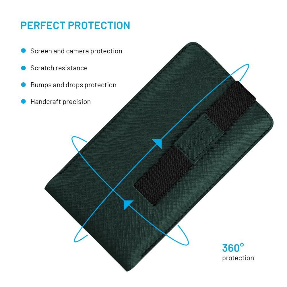 FIXED Lucca telefontok 6,6", sötétzöld