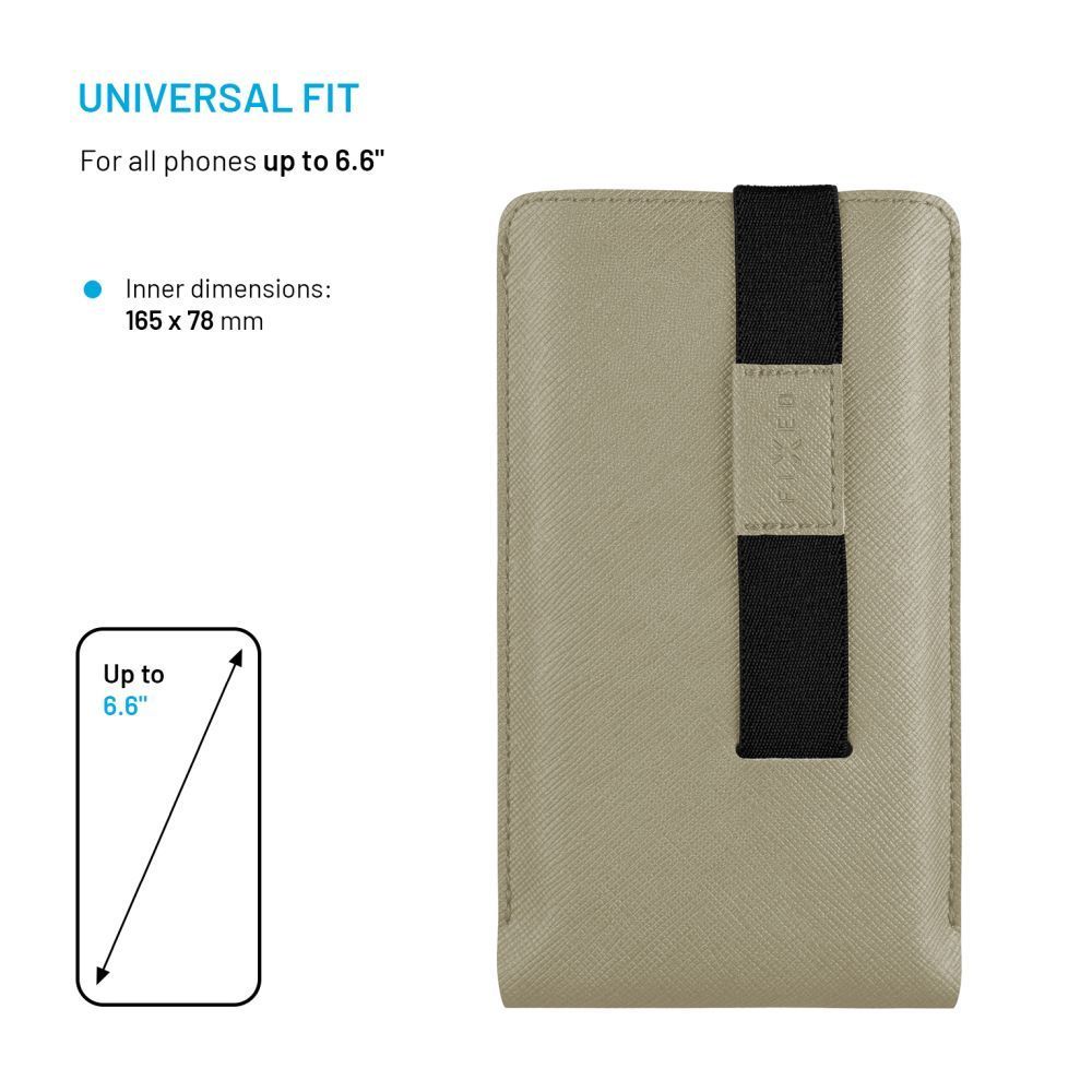 FIXED Lucca telefontok 6,6", krém