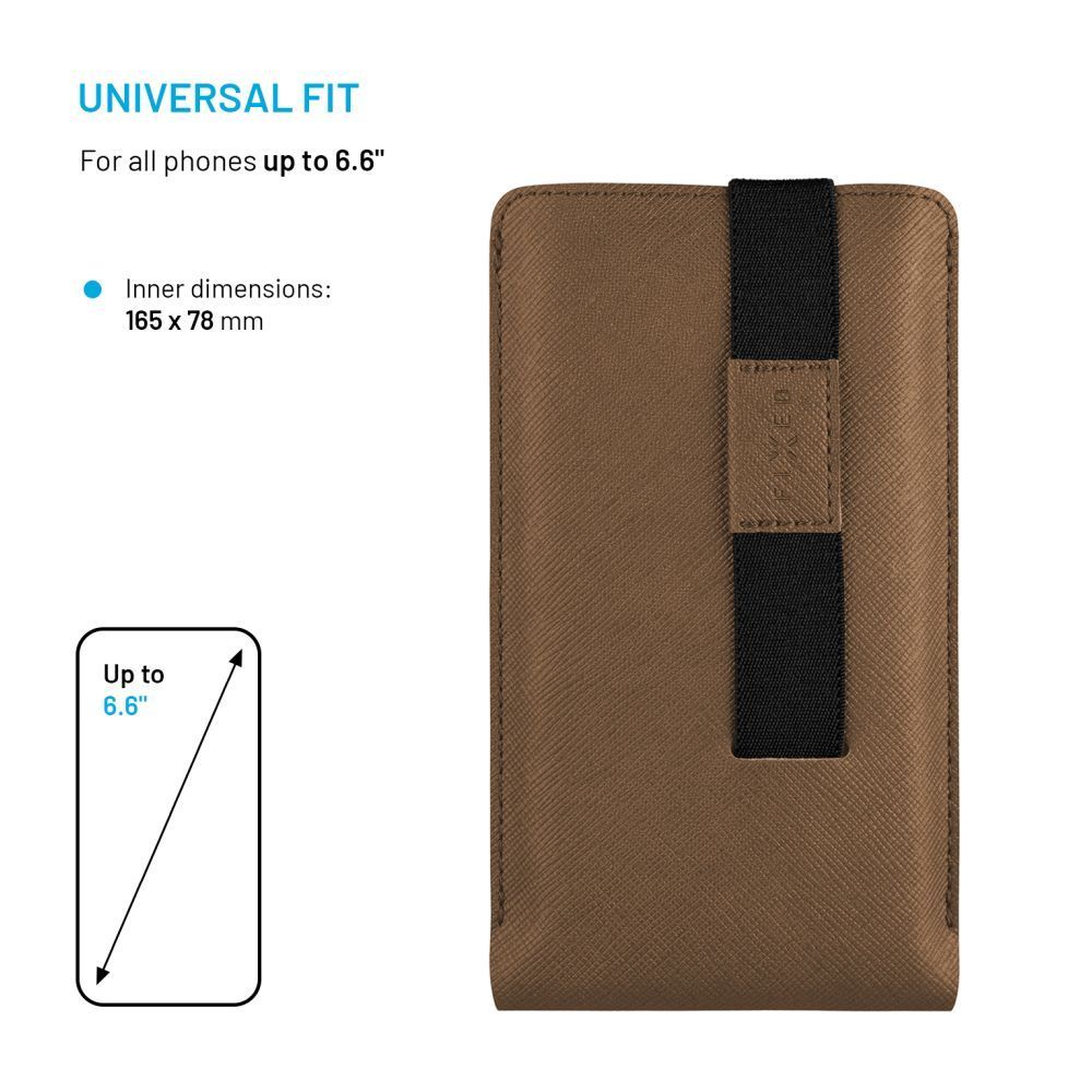 FIXED Lucca telefontok 6,6", kávé