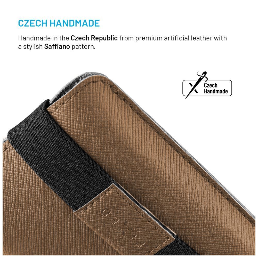 FIXED Lucca telefontok 6,6", kávé