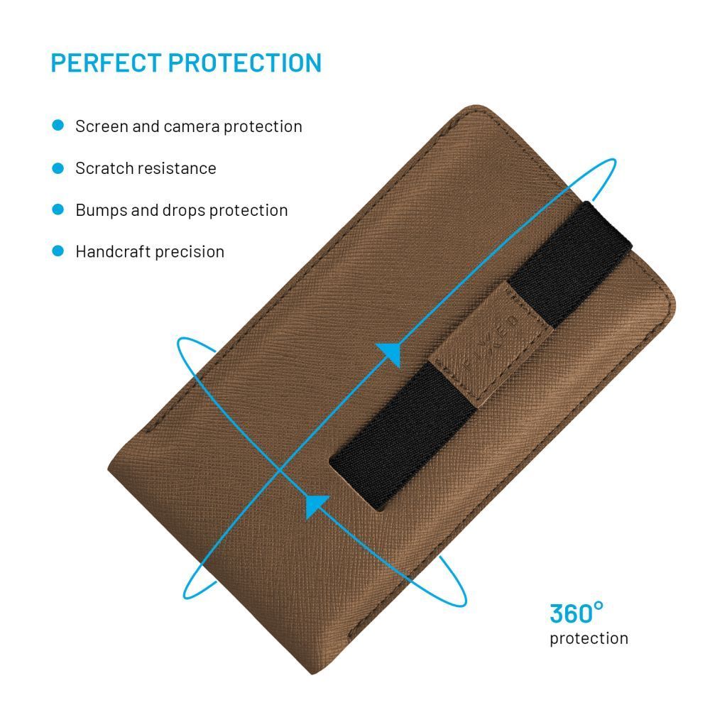 FIXED Lucca telefontok 6,6", kávé