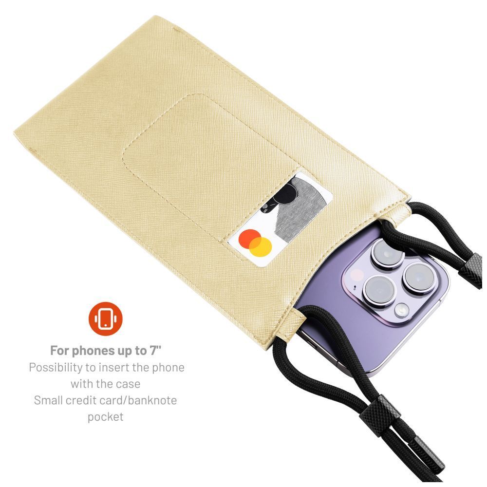 FIXED Verona univerzális telefontok, világos sárga FIXED Verona univerzális telefontok, világos sárga