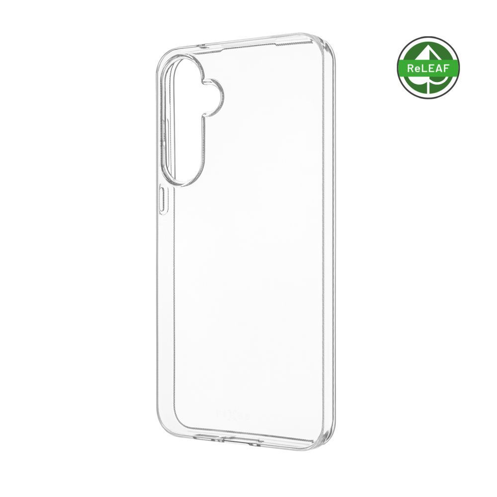 FIXED újrahasznosított anyagból készült AntiUV TPU hátlap Samsung Galaxy A55 5G készülékhez, átlátszó FIXED újrahasznosított anyagból készült AntiUV TPU hátlap Samsung Galaxy A55 5G készülékhez, átlátszó