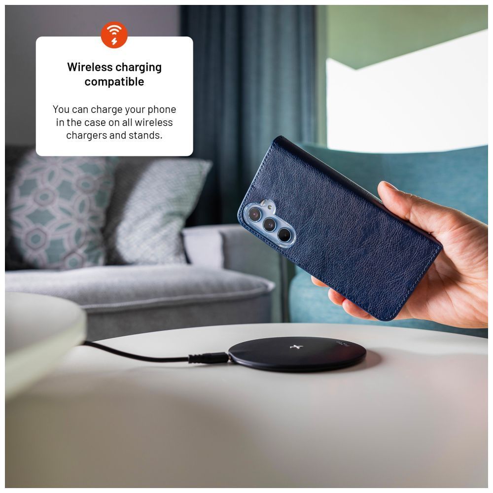 FIXED Opus oldalranyíló telefontok Samsung Galaxy A15/A15 5G telefonhoz, kék FIXED Opus oldalranyíló telefontok Samsung Galaxy A15/A15 5G telefonhoz, kék