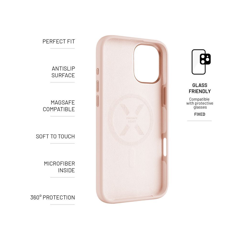 FIXED MagFlow tok Apple iPhone 16 Plus-hoz, pink FIXED MagFlow tok Apple iPhone 16 Plus-hoz, pink