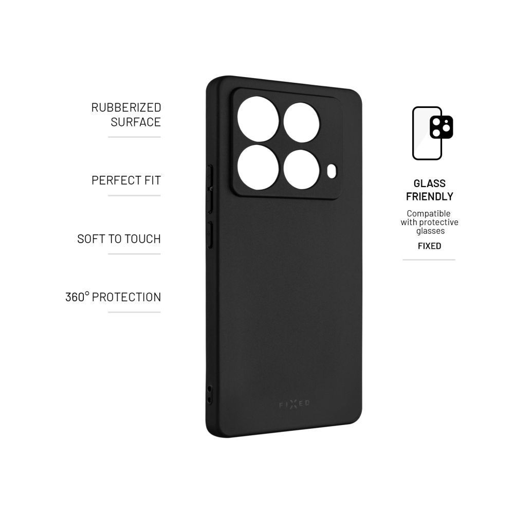 FIXED Story gumirozott telefontok Infinix Note 40 készülékhez, fekete, FIXST-1307-BK FIXED Story gumirozott telefontok Infinix Note 40 készülékhez, fekete, FIXST-1307-BK