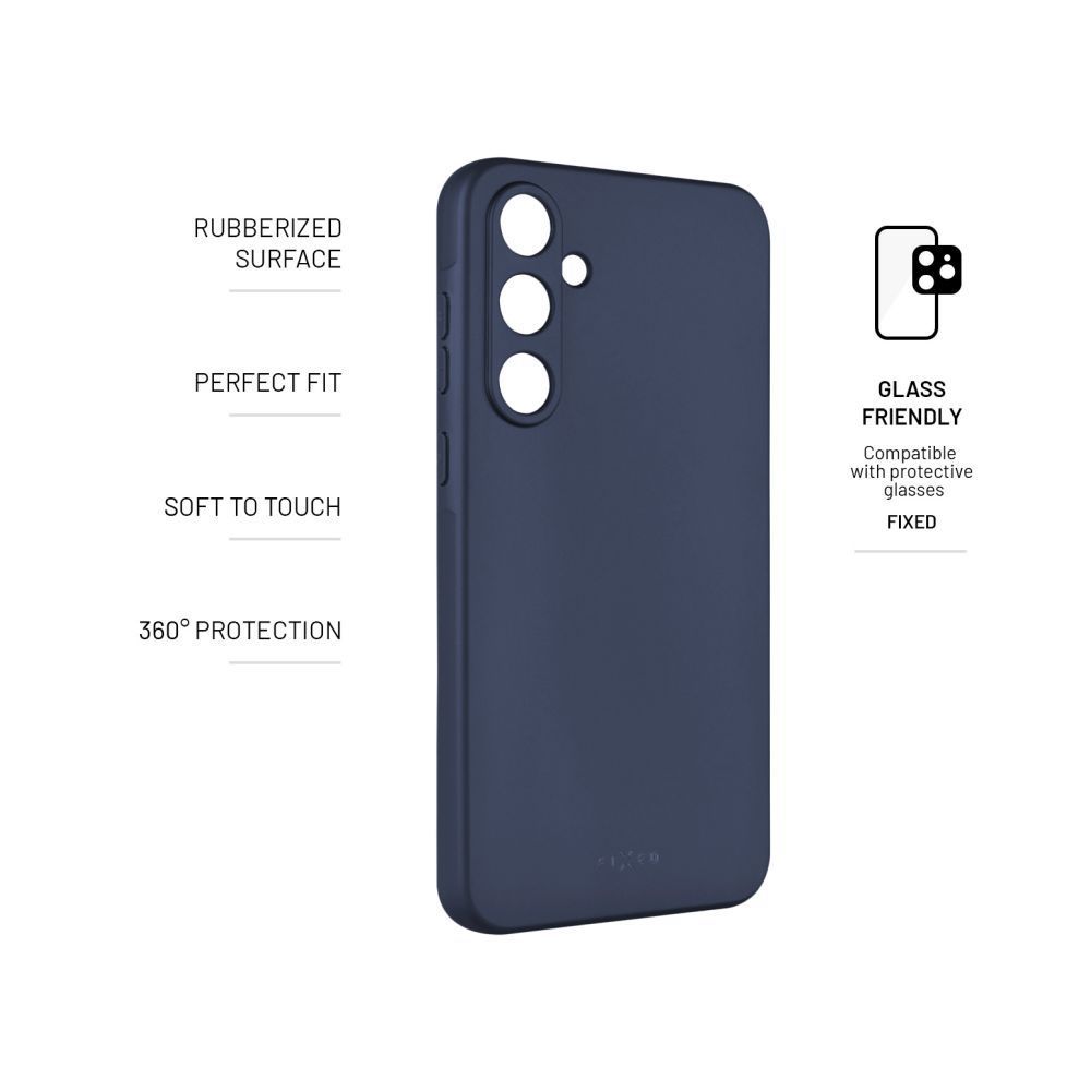 FIXED Story gumirozott telefontok Samsung Galaxy A35 5G készülékhez, kék, FIXST-1262-BL