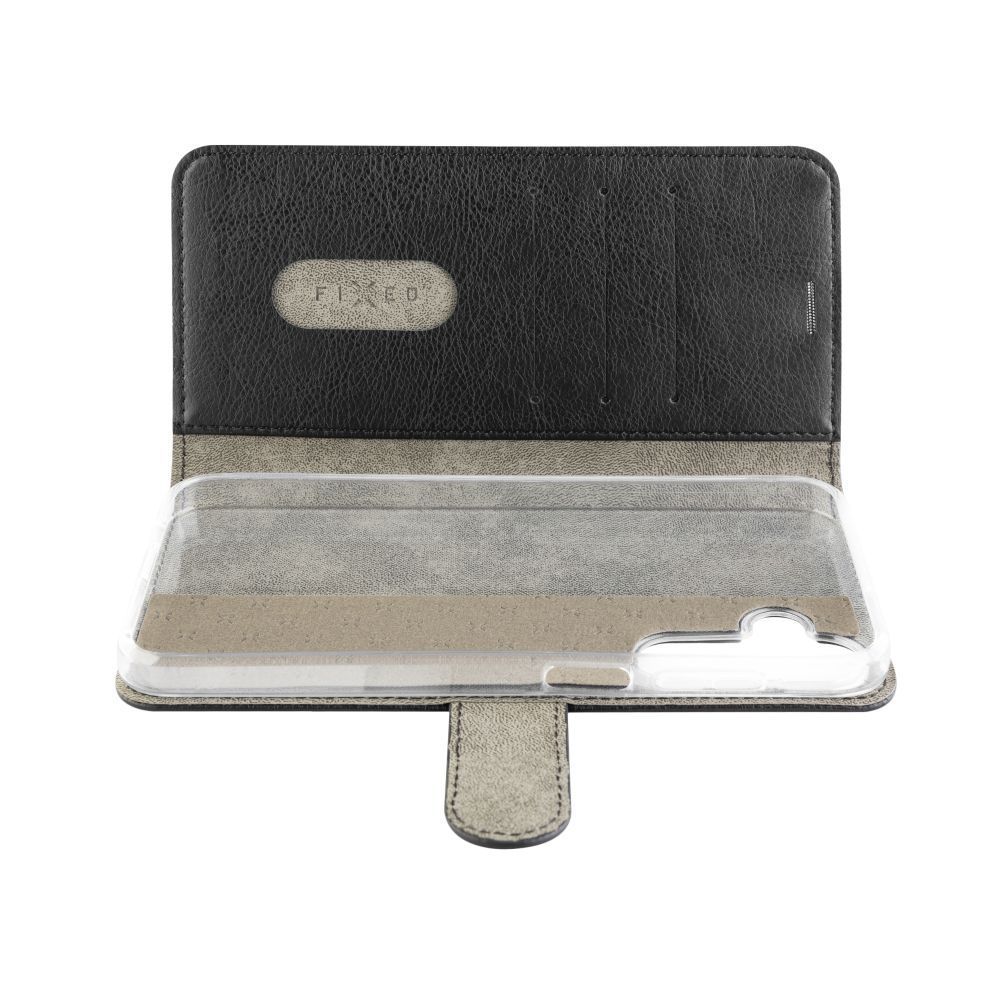 FIXED Opus oldalranyíló telefonto a Samsung Galaxy A25 5G készülékhez, fekete FIXOP3-1261-BK