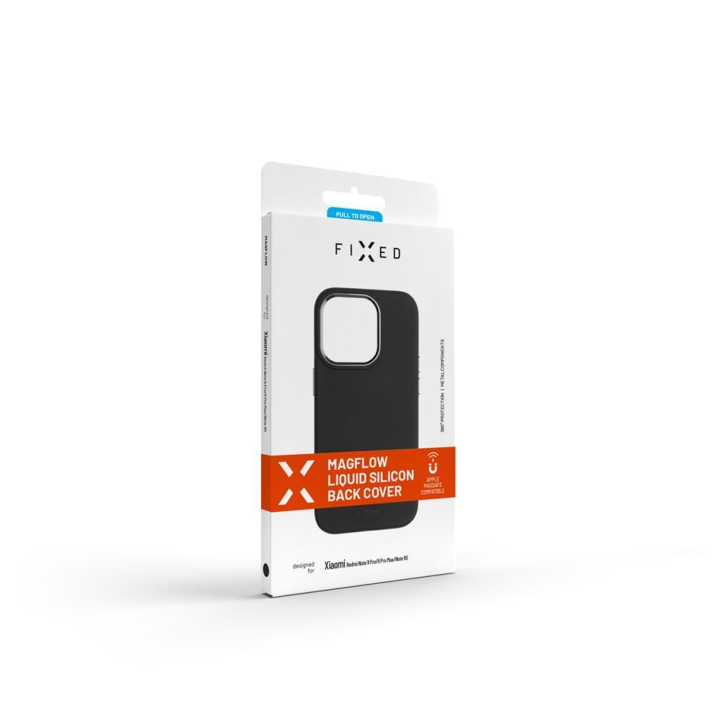 FIXED MagFlow szilikon tok MagSafe támogatással a Samsung Galaxy S24 készülékhez, fekete FIXED MagFlow szilikon tok MagSafe támogatással a Samsung Galaxy S24 készülékhez, fekete