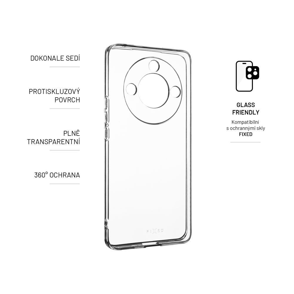 FIXED TPU gél tok Honor X50-hez, átlátszó