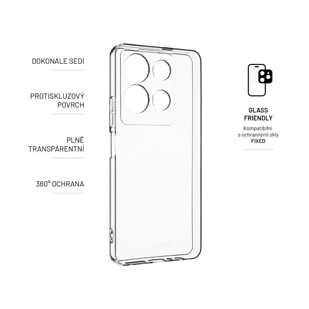 FIXED TPU Gel Case for Infinix Note 30, clear, Mobiltelefon Kiegészítő FIXED TPU Gel Case for Infinix Note 30, clear, Mobiltelefon Kiegészítő
