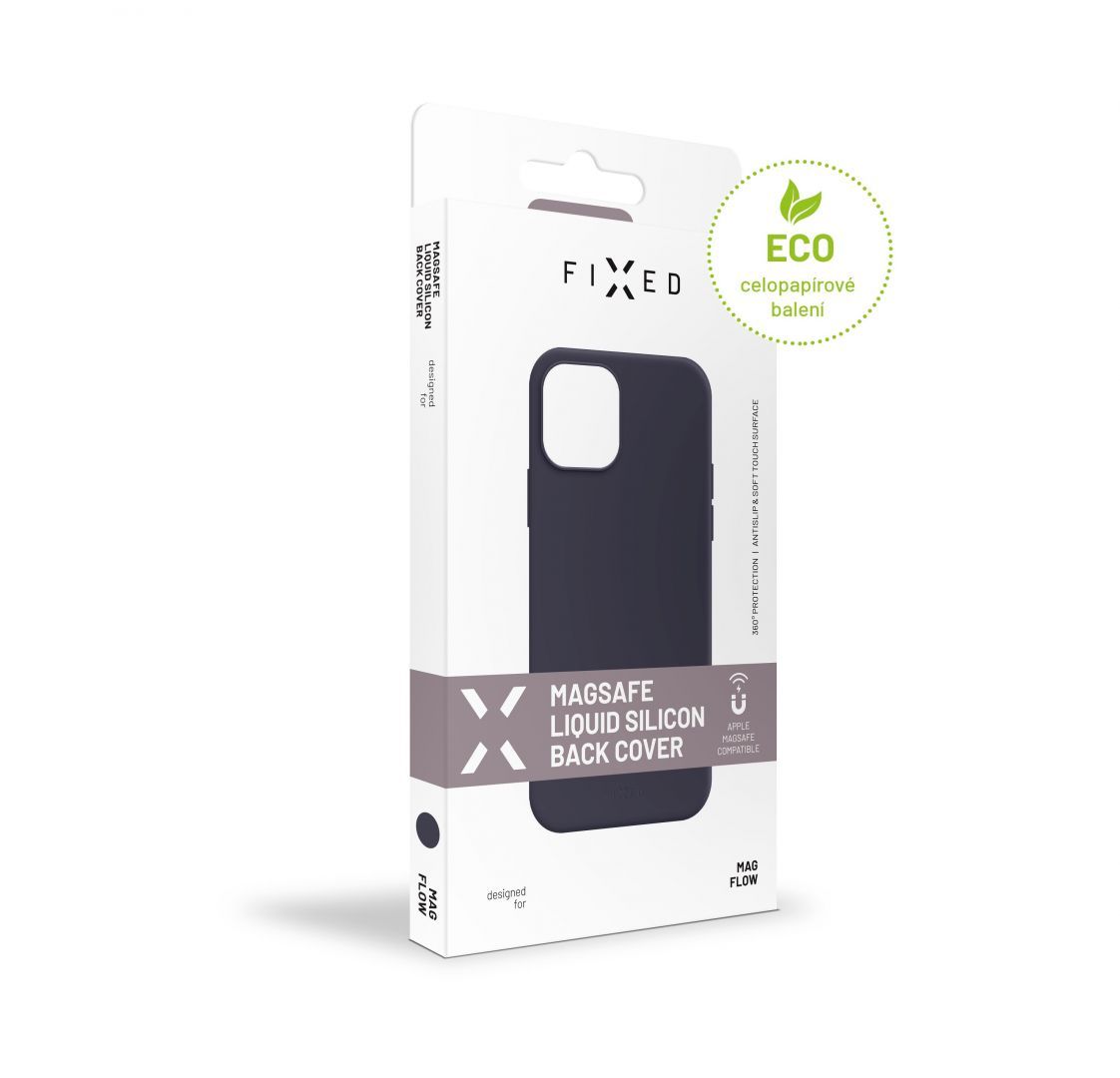 FIXED MagFlow Hátlap with Magsafe support Apple iPhone 12 Pro Max, Kék FIXED MagFlow Hátlap with Magsafe support Apple iPhone 12 Pro Max, Kék