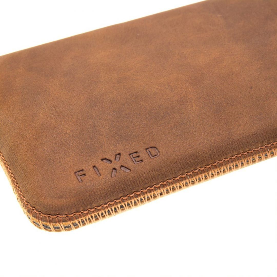 FIXED Bőrtok Posh, 4XL méret + Brown FIXED Bőrtok Posh, 4XL méret + Brown