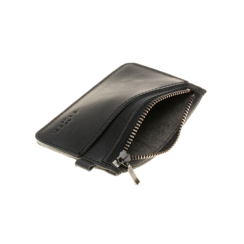 FIXED Kártyatok, Természetes bőr, Fekete FIXED Kártyatok, Természetes bőr, Fekete