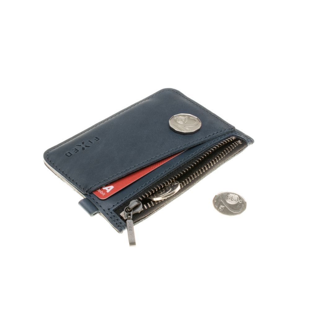 FIXED Coins valódi bőr pénztárca, kék FIXED Coins valódi bőr pénztárca, kék