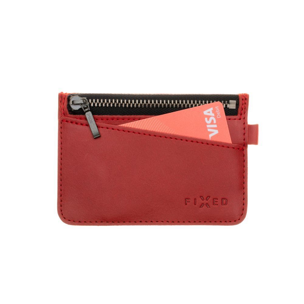 FIXED Coins valódi bőr pénztárca, piros FIXED Coins valódi bőr pénztárca, piros