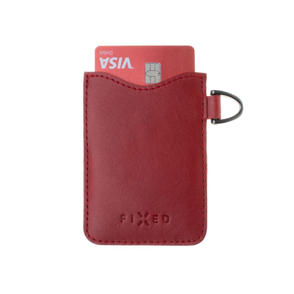 FIXED Cards valódi bőr tok, piros FIXED Cards valódi bőr tok, piros