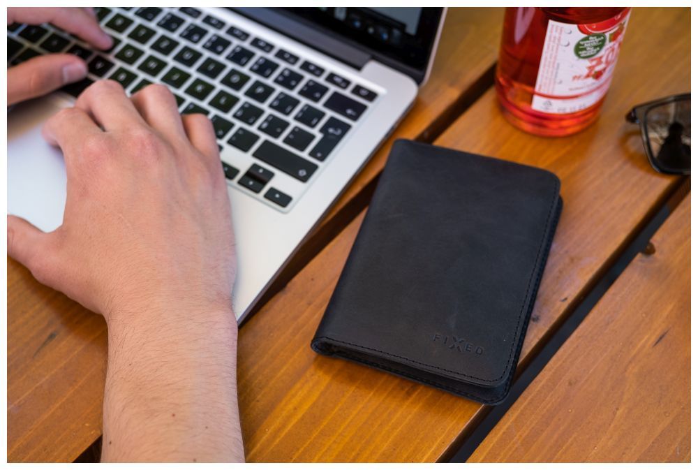 FIXED Passport valódi bőr pénztárca, fekete FIXED Passport valódi bőr pénztárca, fekete